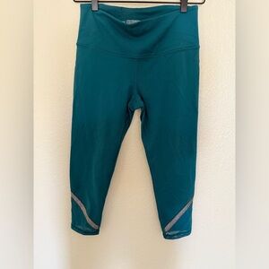 Victoria's Secret Teal Leggings with Silver Accents Capri